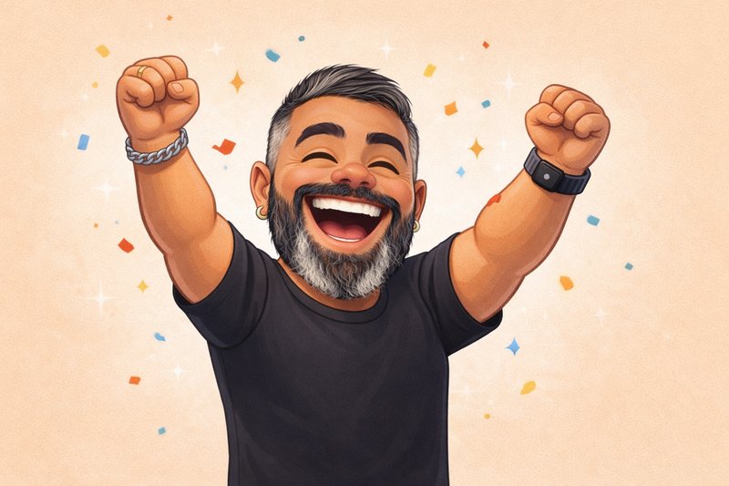 Claudinho comemorando